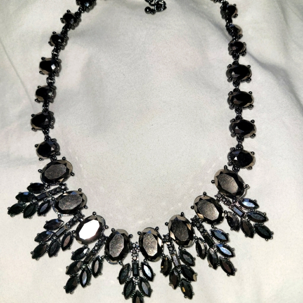 Gunmetal Statement Necklace